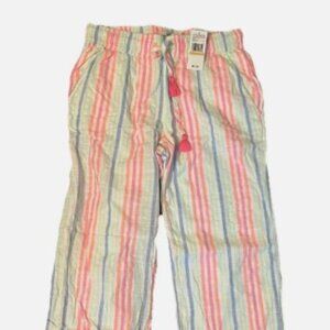NWT Vineyard Vines Guava Stipe Pull On Linen Pants - Women Small
